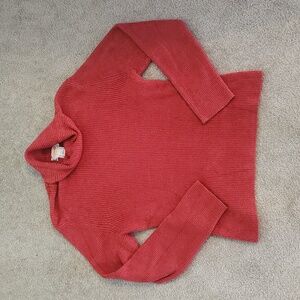 Talbots Super Soft Red Petites Long Sleeve Turtle Neck Size Large